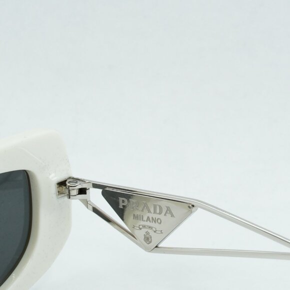 Final Price! Prada PR14YS 1425S0 Talc/Dark Grey Sunglasses main image 12